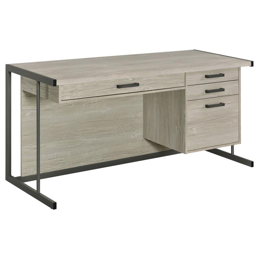 Loomis Grey Computer Desk - MyWaynesHome #