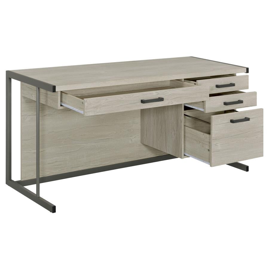 Loomis Grey Computer Desk - MyWaynesHome #