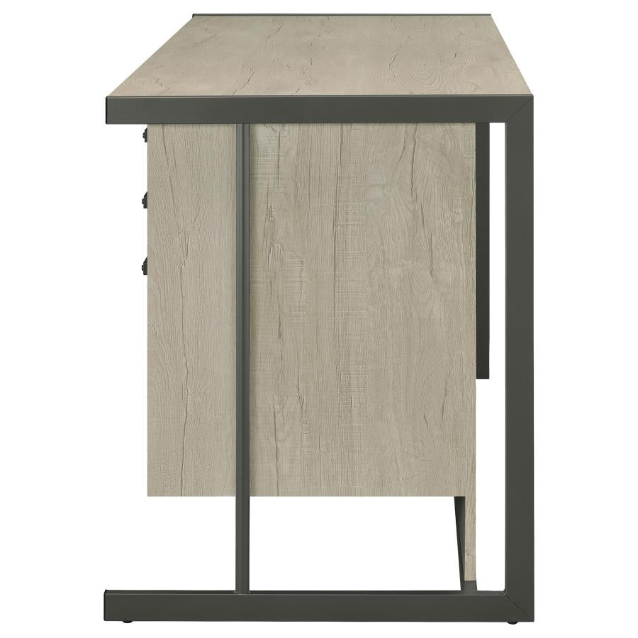 Loomis Grey Computer Desk - MyWaynesHome #