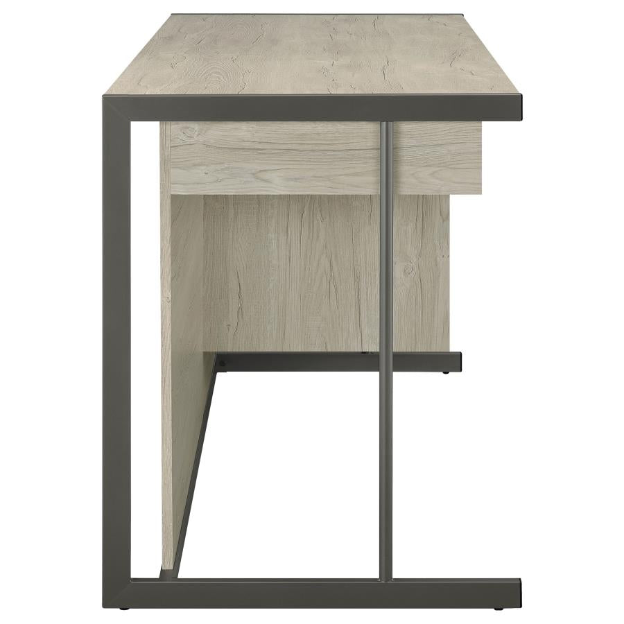 Loomis Grey Computer Desk - MyWaynesHome #