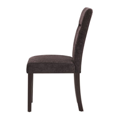 D8212 - 7 Piece Dining Room Set (Dining Table With 6 Dining Chairs) - Dark Brown