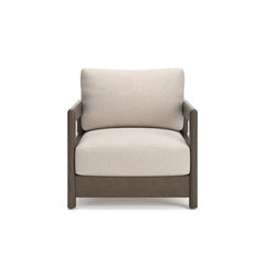Arc Lake - Lounge Chair With Cushion - Brown / Beige