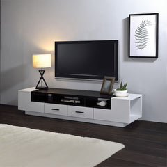 Armour - TV Stand - White & Black