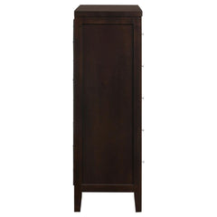 Carlton - 5-Drawer Bedroom Chest - Cappuccino
