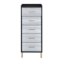 Myles - Jewelry Armoire - Black, Silver & Gold
