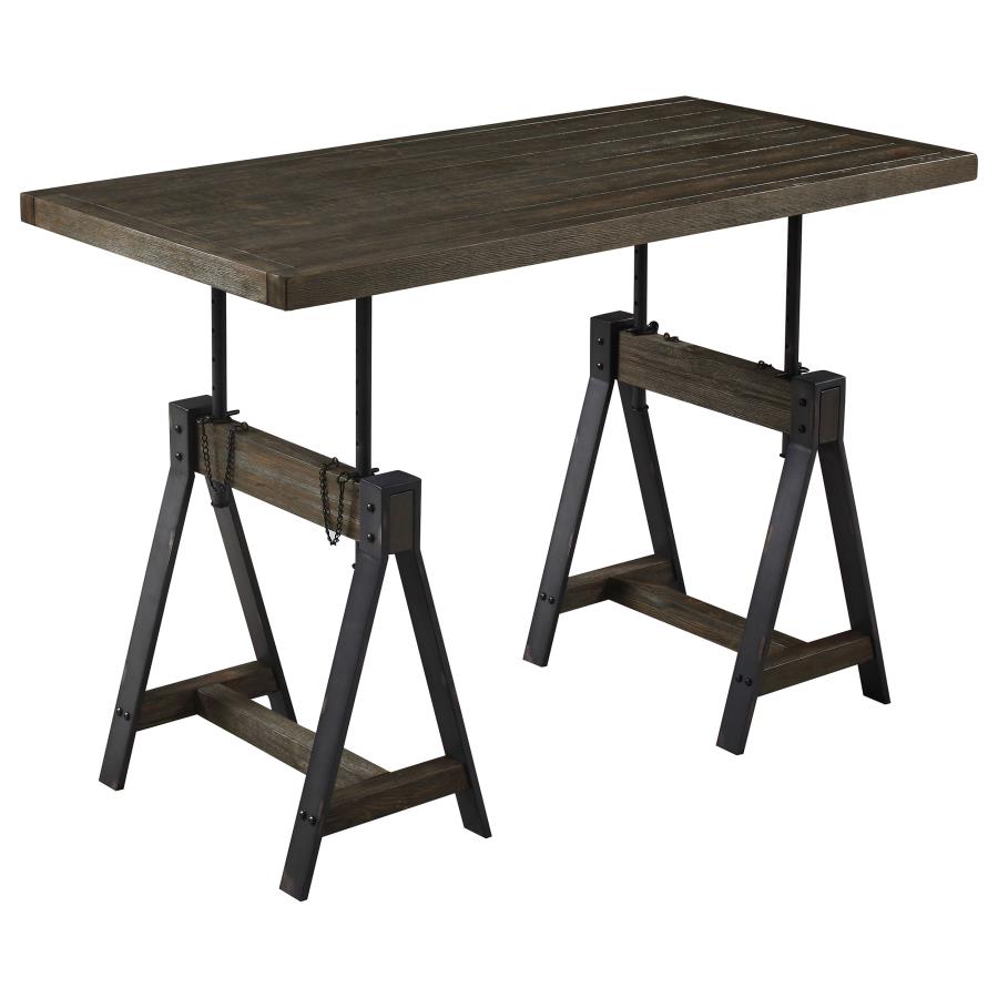 Delmar Brown Adjustable Desk - MyWaynesHome #