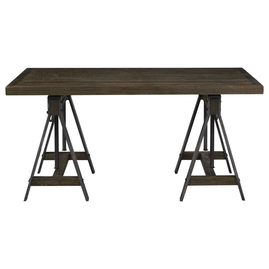 Delmar Brown Adjustable Desk - MyWaynesHome #