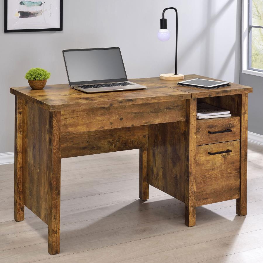 Delwin Brown Lift Top Computer Desk - MyWaynesHome #