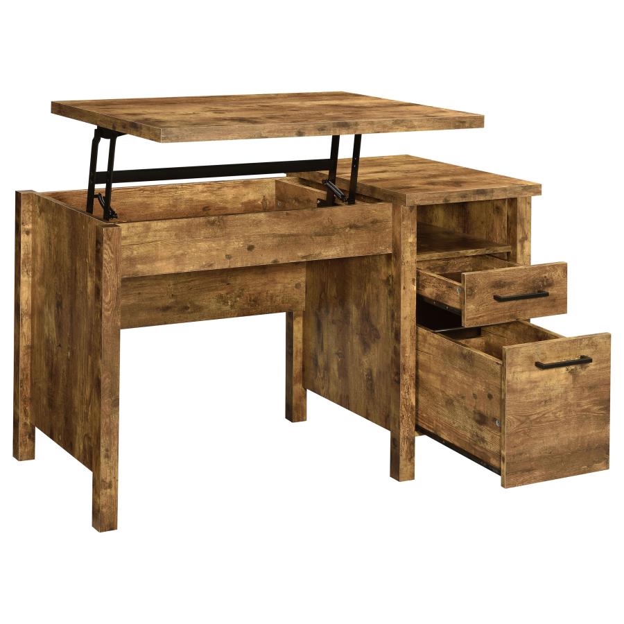 Delwin Brown Lift Top Computer Desk - MyWaynesHome #