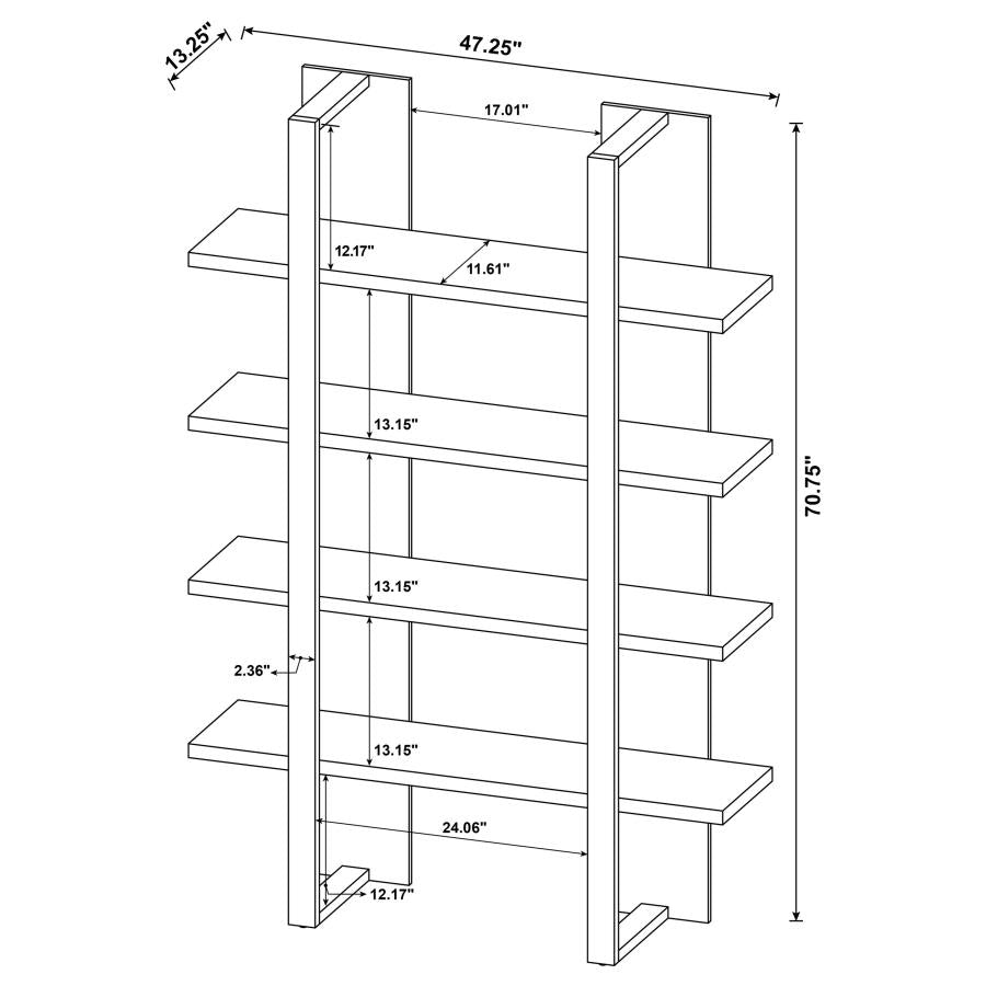 Danbrook Brown Bookcase - MyWaynesHome #