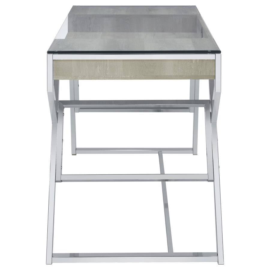 Emelle Grey Writing Desk - MyWaynesHome #