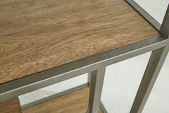 Jaddon - Bookcase - Brown / Antique Silver