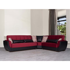 Ottomanson Armada Air - Upholstered Convertible Sectional With Storage - Microfiber