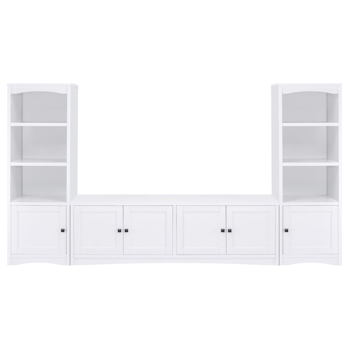 Laughlin - 3-piece Entertainment Center TV Stand - White