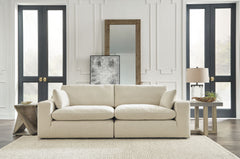 Elyza - Loveseat 2 Pc Sectional - Linen