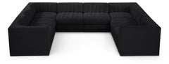 Rummi - Velvet Performance Fabric Upholstered Modular Sectional