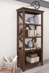 Baldridge - Large Bookcase - Rustic Brown