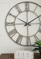 Paquita - Wall Clock - Antique Silver