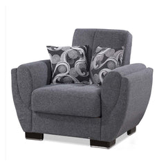 Ottomanson Armada Air - Upholstered Convertible Armchair With Storage - Polyester