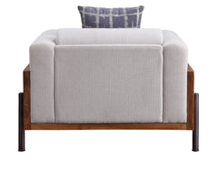 Pelton - Chair With Pillow - Fabric & Walnut