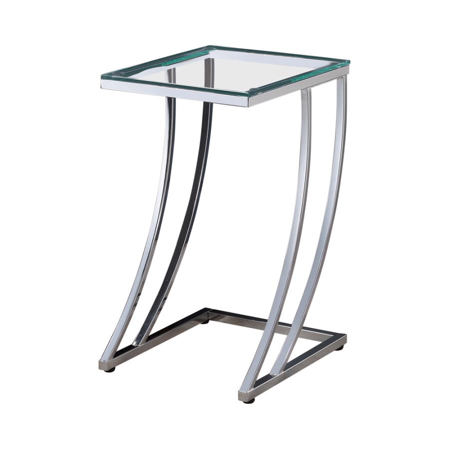 Cayden Silver Side Table - MyWaynesHome #