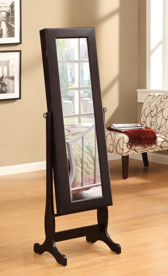 Belzar Brown Jewelry Cheval Mirror - MyWaynesHome #
