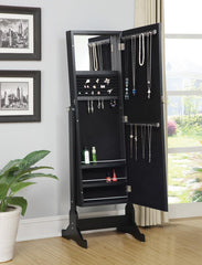 Cortez Black Jewelry Cheval Mirror - MyWaynesHome #