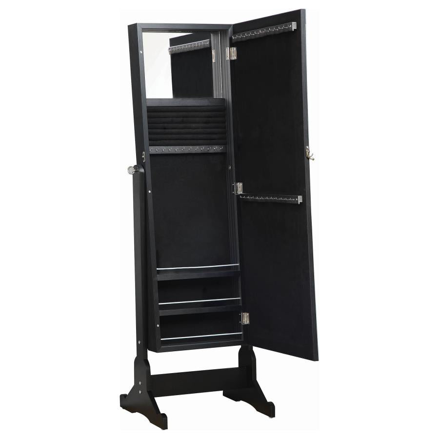 Cortez Black Jewelry Cheval Mirror - MyWaynesHome #