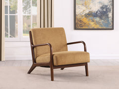 Foster Upholstered Wood Frame Accent Chair Honey - MyWaynesHome #