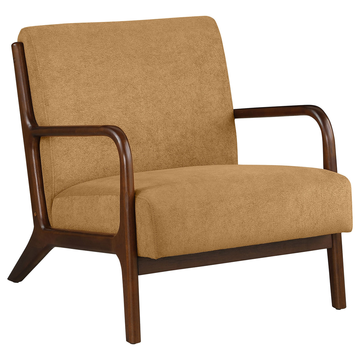 Foster Upholstered Wood Frame Accent Chair Honey - MyWaynesHome #