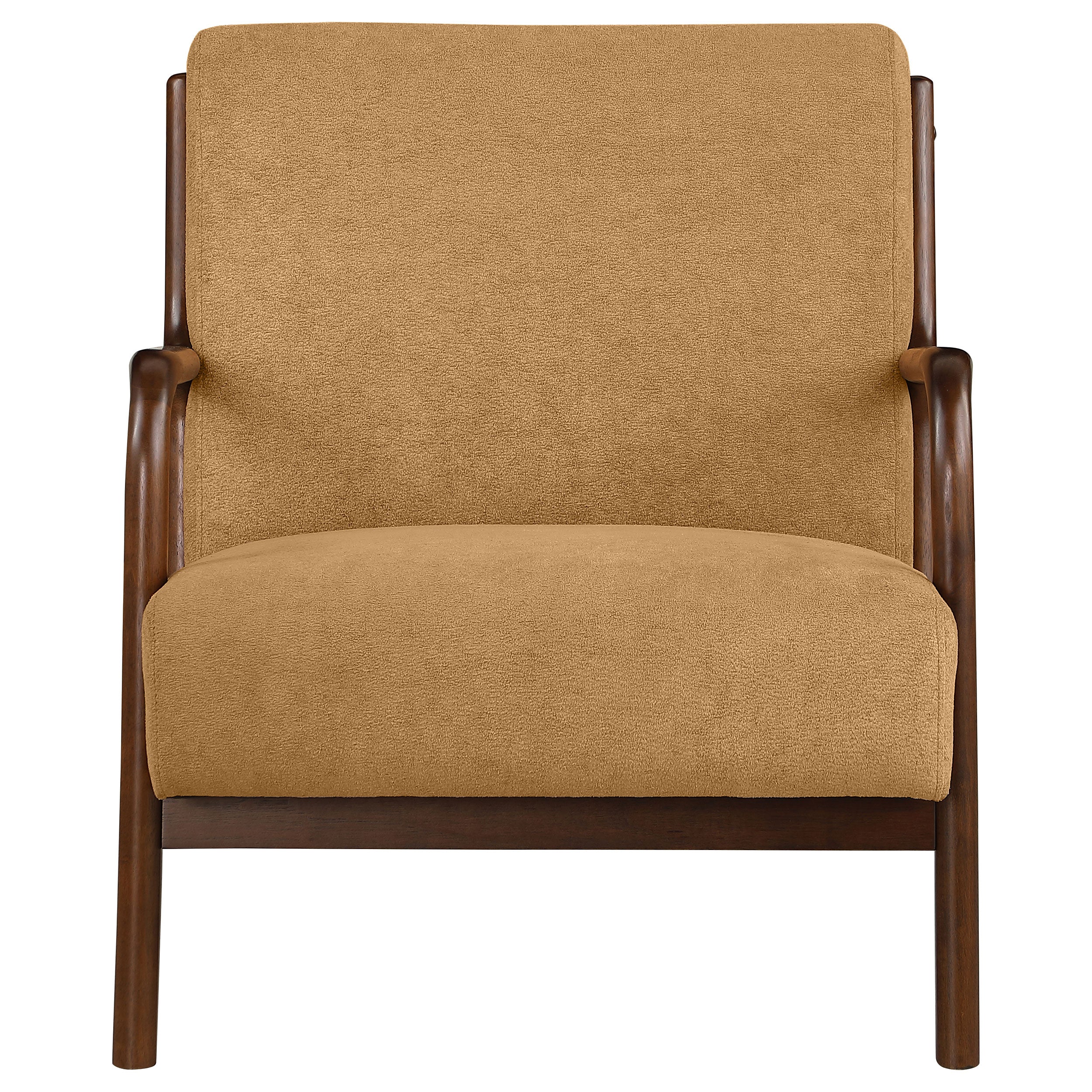 Foster Upholstered Wood Frame Accent Chair Honey - MyWaynesHome #
