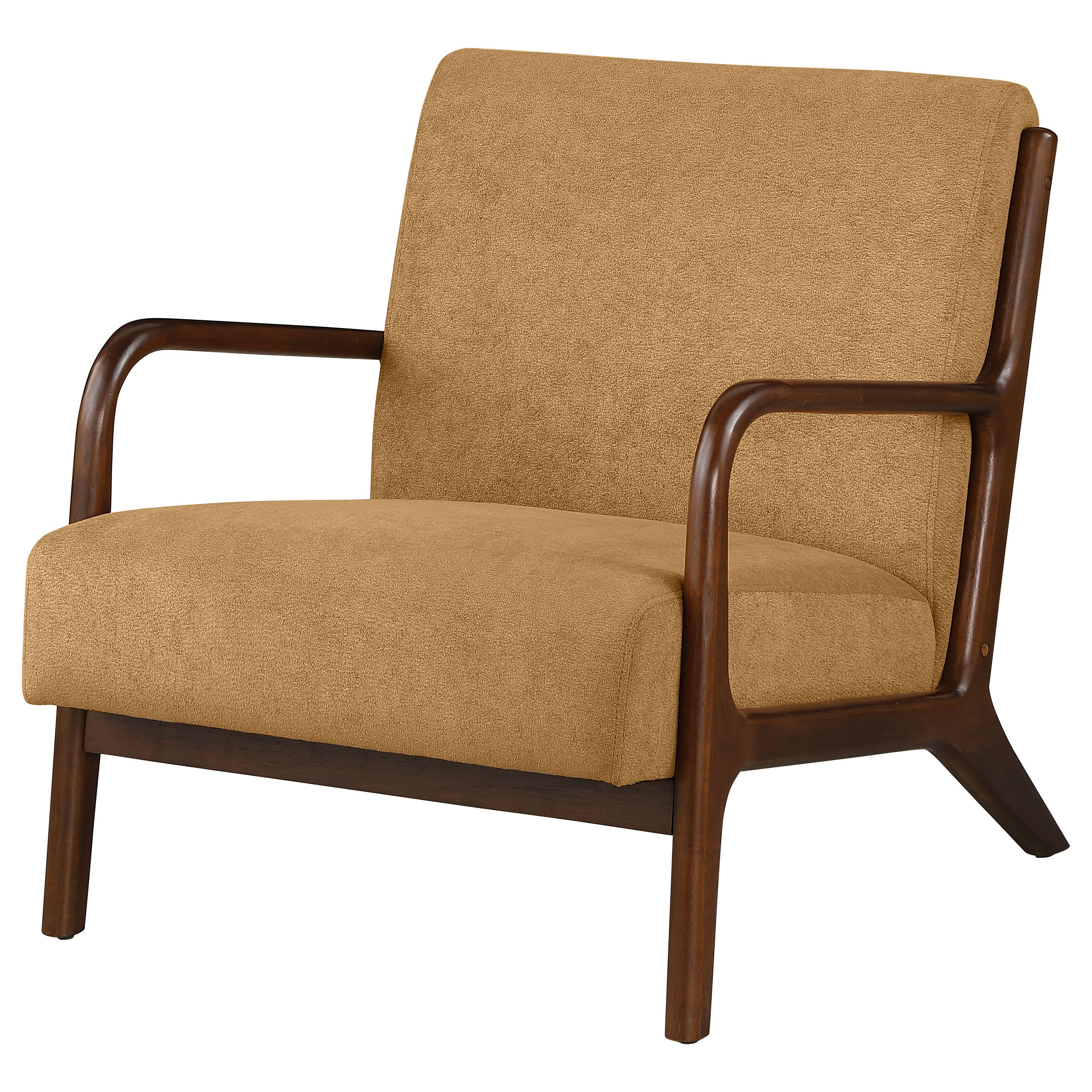 Foster Upholstered Wood Frame Accent Chair Honey - MyWaynesHome #
