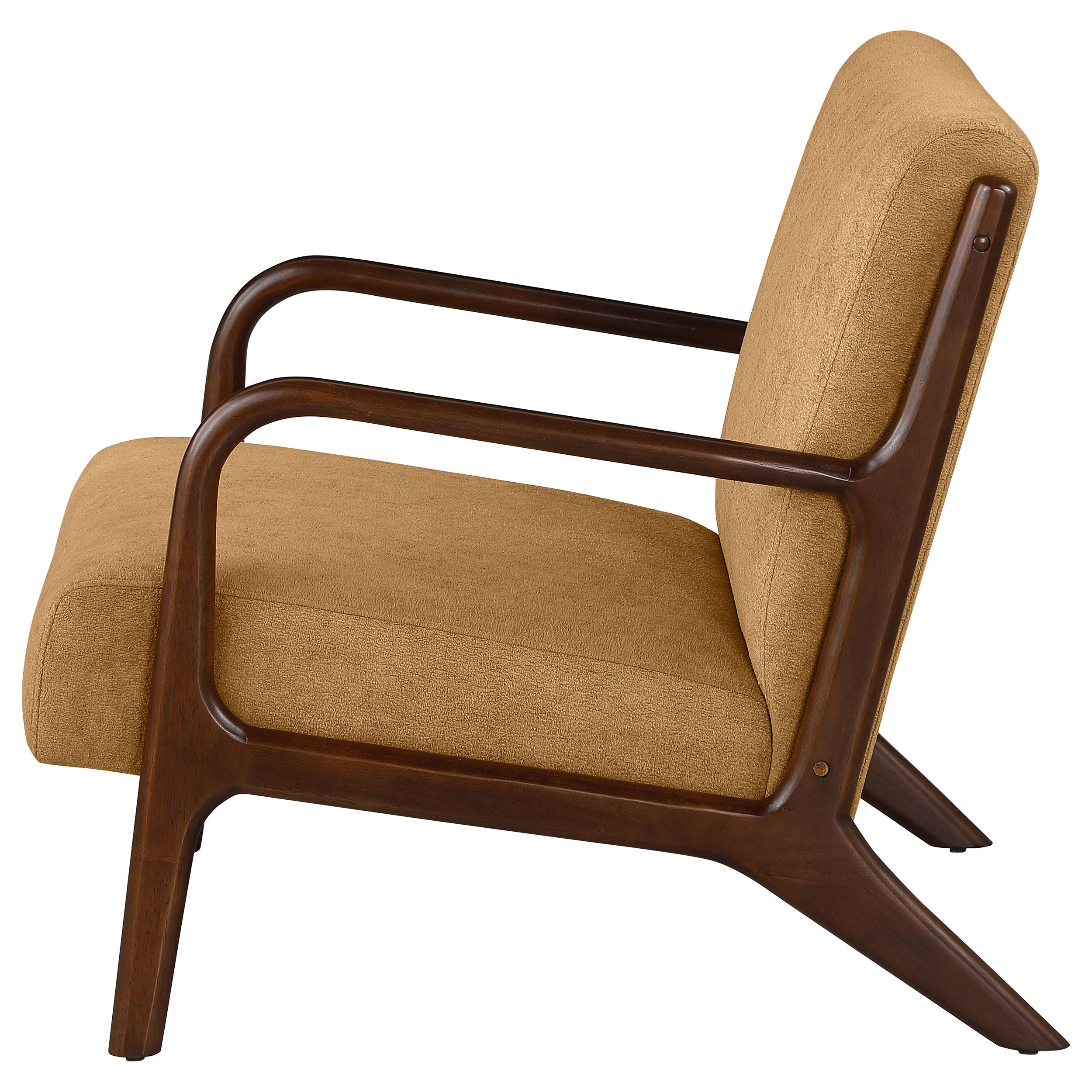Foster Upholstered Wood Frame Accent Chair Honey - MyWaynesHome #