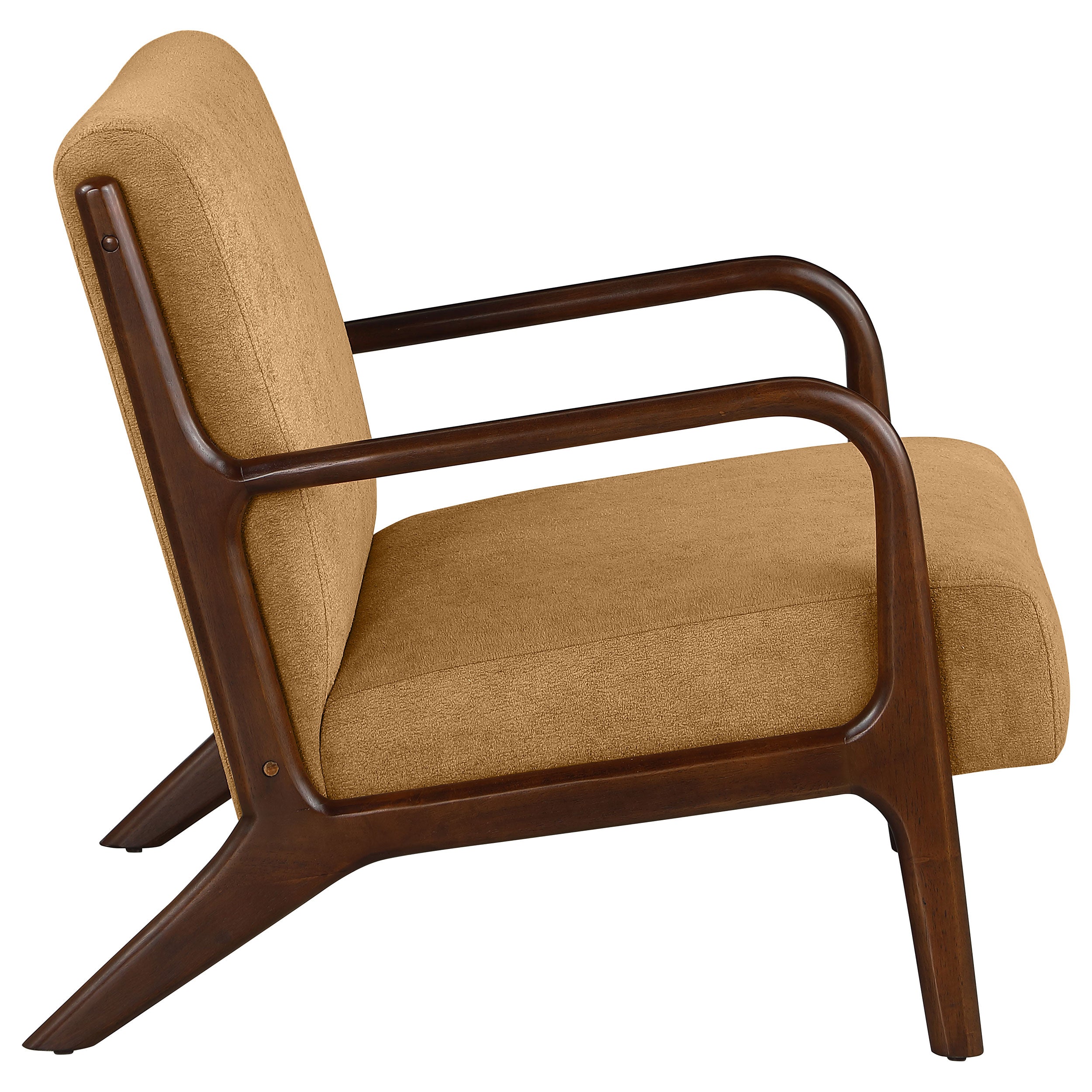 Foster Upholstered Wood Frame Accent Chair Honey - MyWaynesHome #