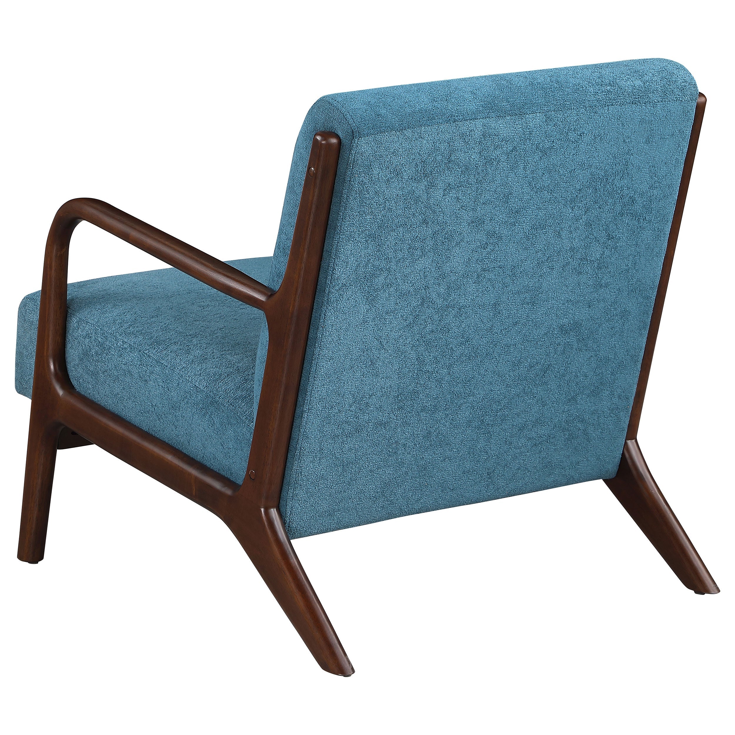 Foster Upholstered Wood Frame Accent Chair Peacock Blue - MyWaynesHome #