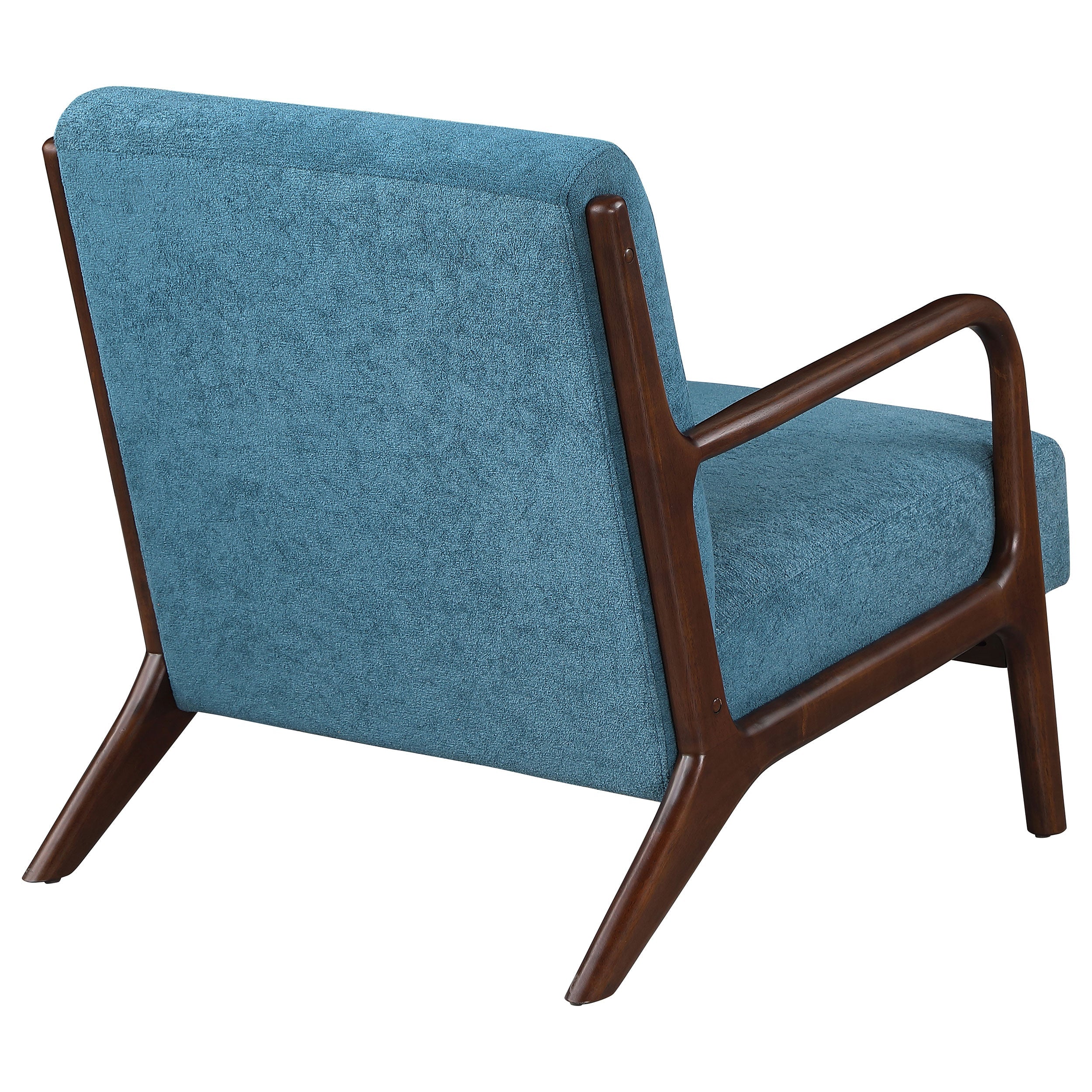 Foster Upholstered Wood Frame Accent Chair Peacock Blue - MyWaynesHome #