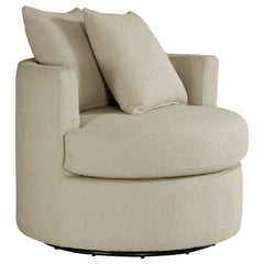 Debbie Upholstered Swivel Accent Chair Camel - MyWaynesHome #