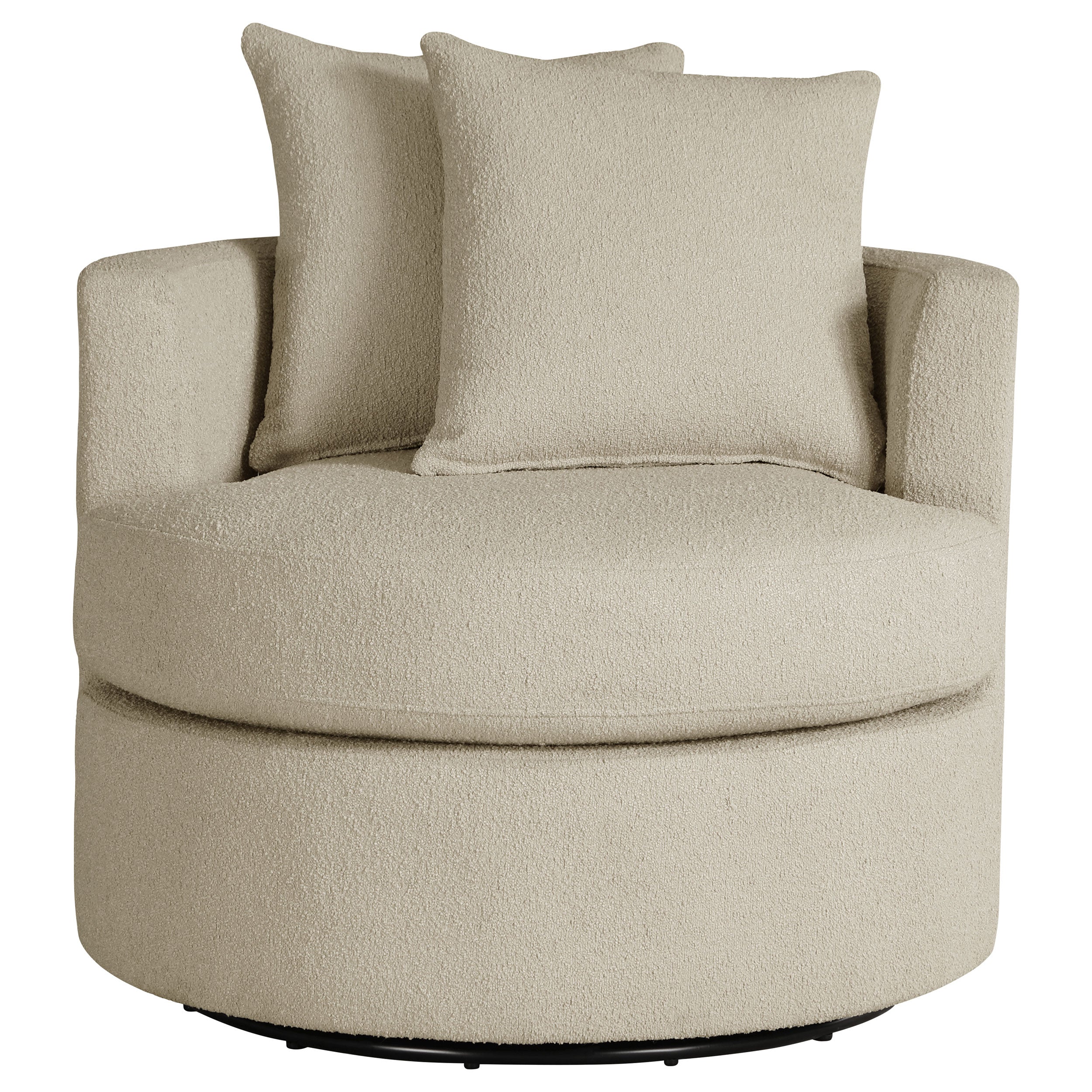 Debbie Upholstered Swivel Accent Chair Camel - MyWaynesHome #