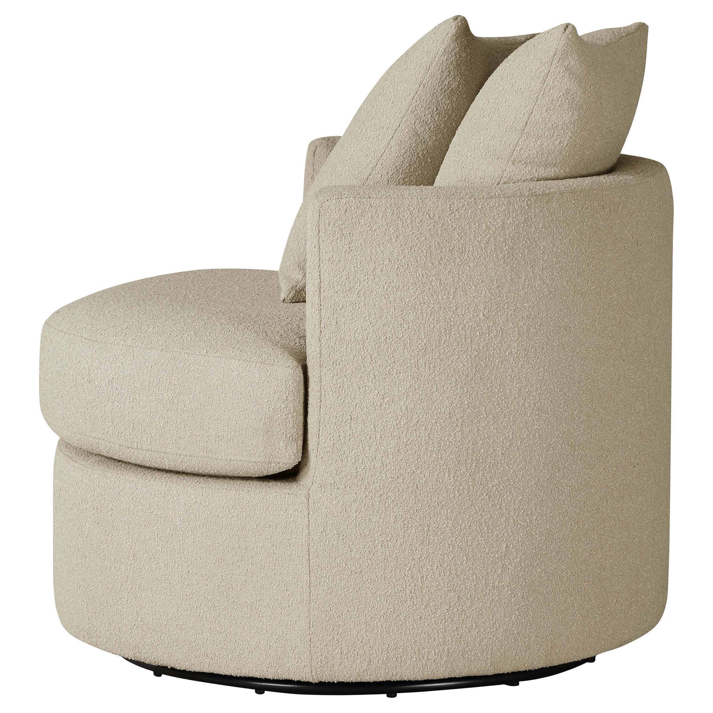 Debbie Upholstered Swivel Accent Chair Camel - MyWaynesHome #