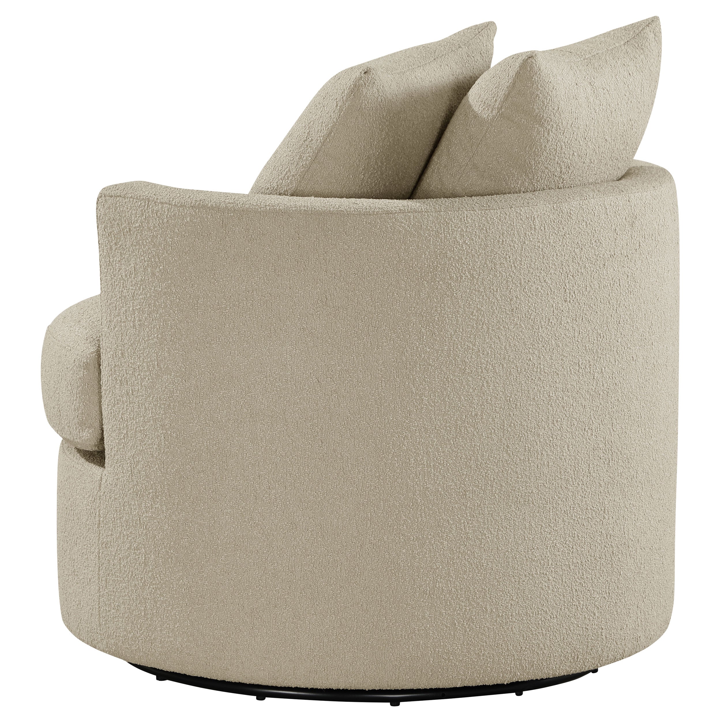 Debbie Upholstered Swivel Accent Chair Camel - MyWaynesHome #
