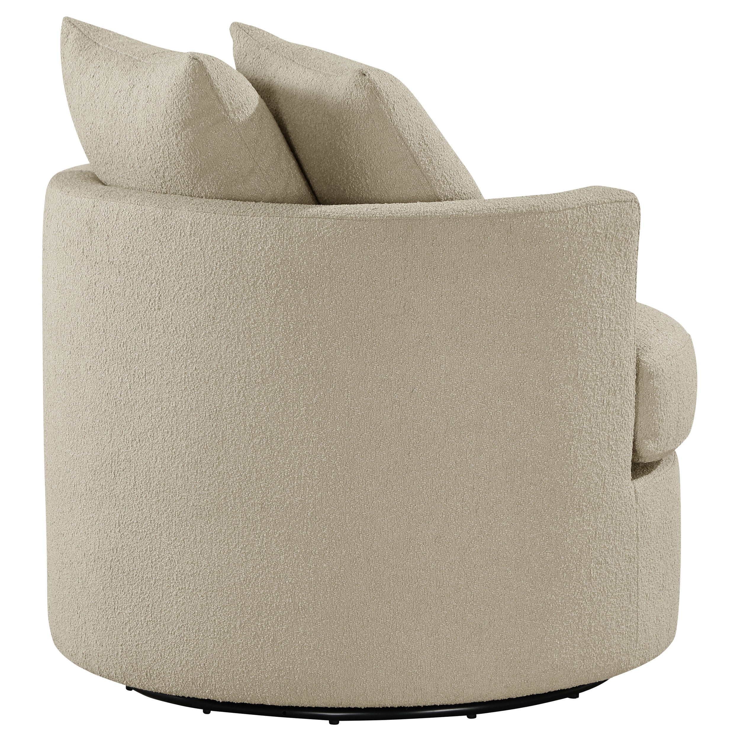 Debbie Upholstered Swivel Accent Chair Camel - MyWaynesHome #
