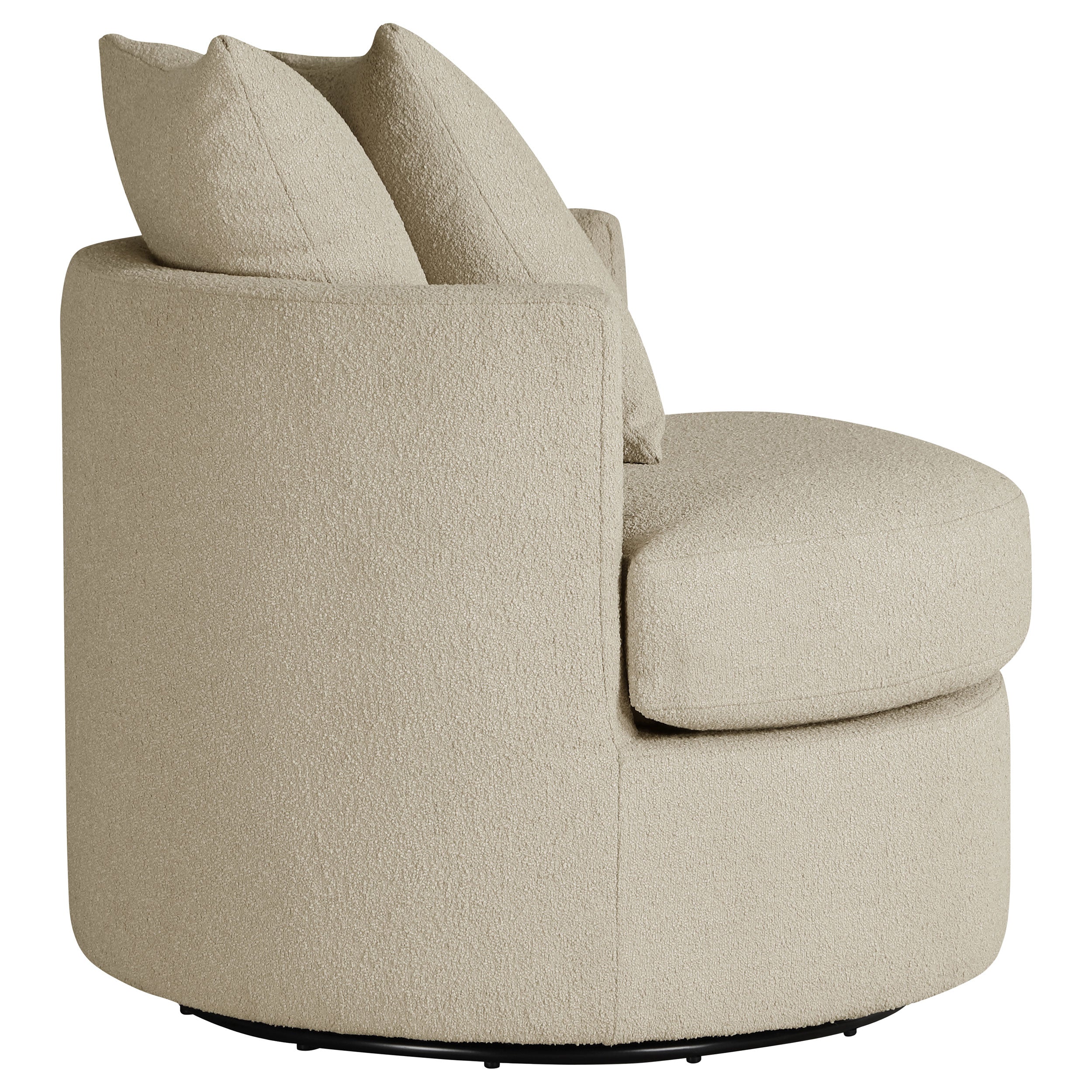 Debbie Upholstered Swivel Accent Chair Camel - MyWaynesHome #