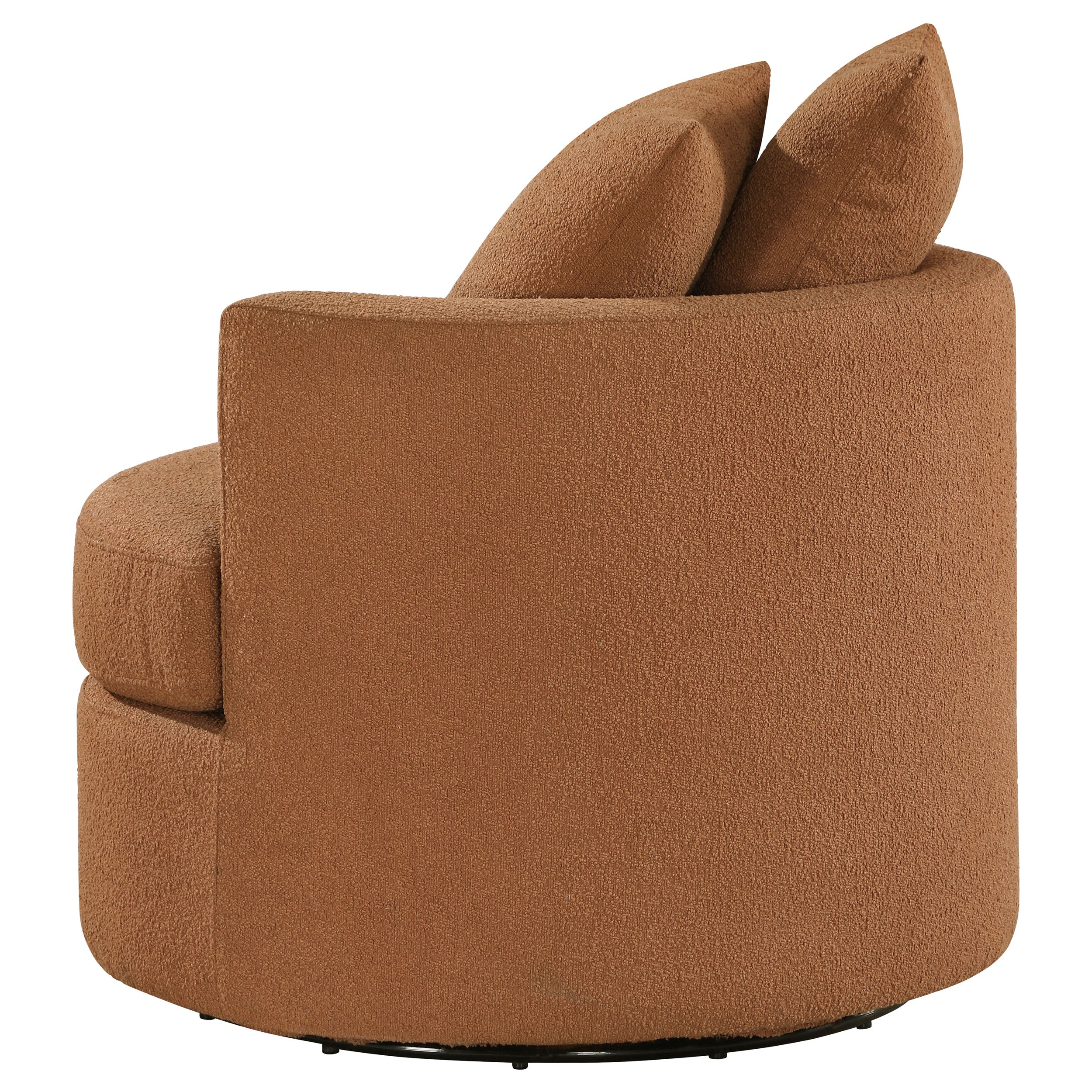 Debbie Upholstered Swivel Accent Chair Burnt Orange - MyWaynesHome #