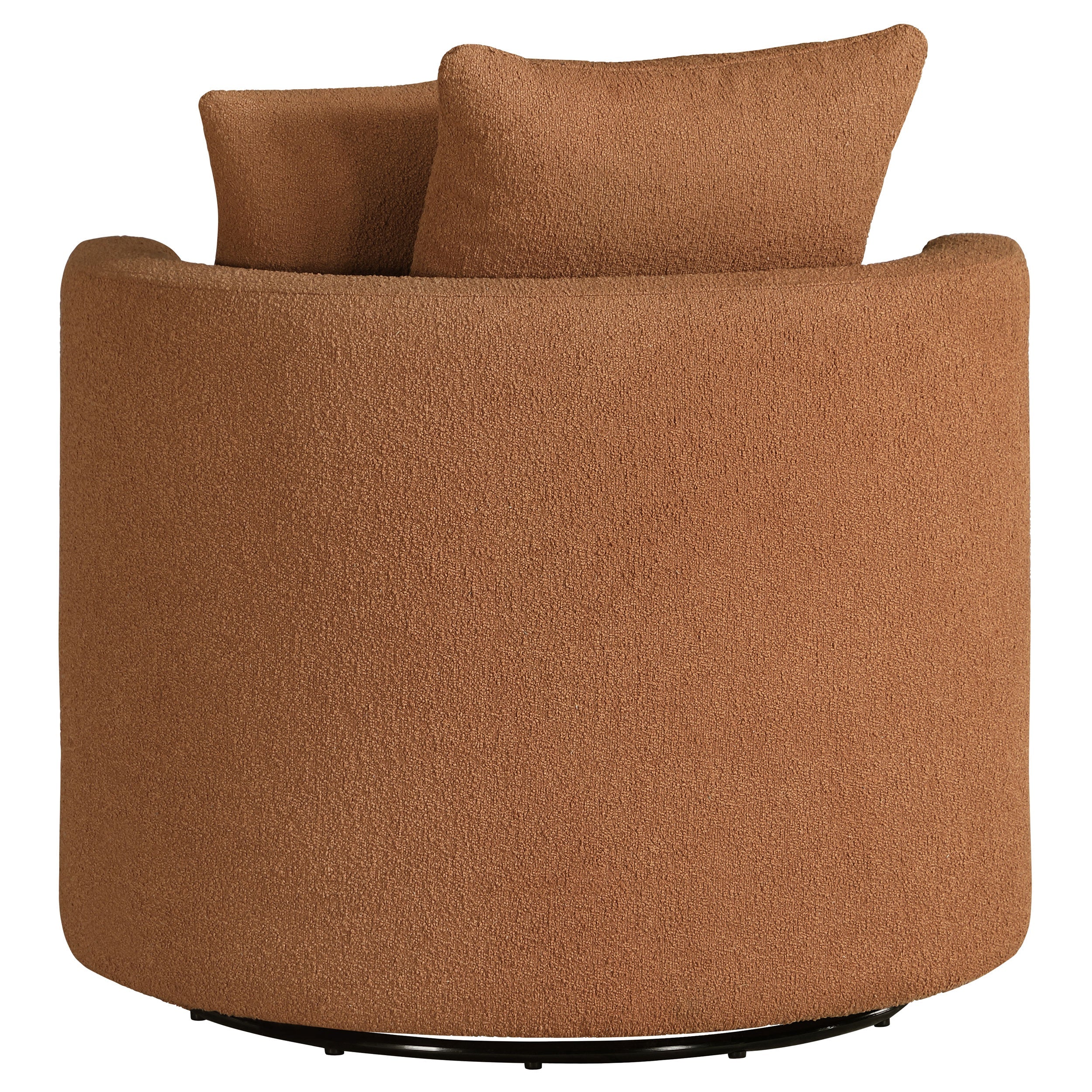 Debbie Upholstered Swivel Accent Chair Burnt Orange - MyWaynesHome #