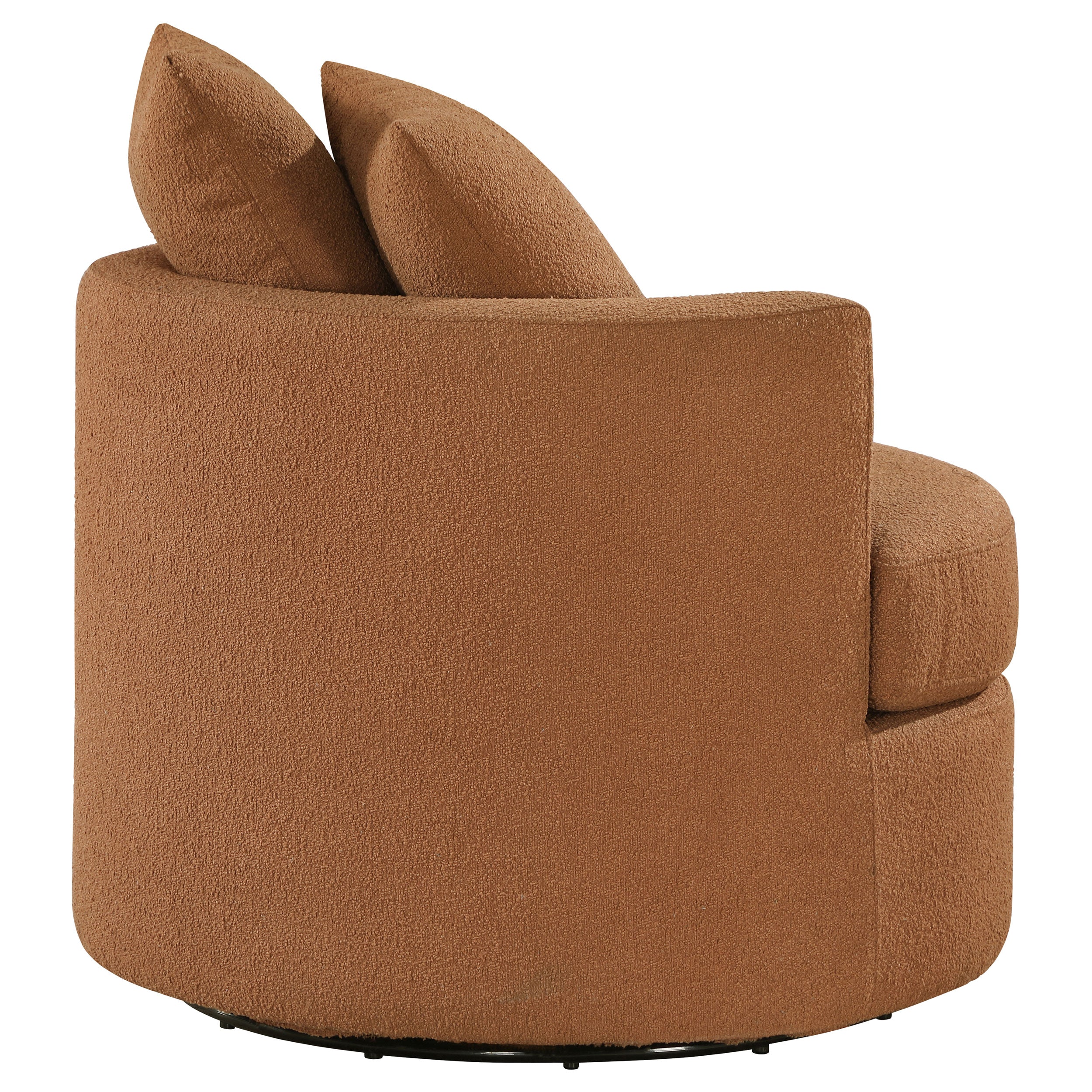 Debbie Upholstered Swivel Accent Chair Burnt Orange - MyWaynesHome #