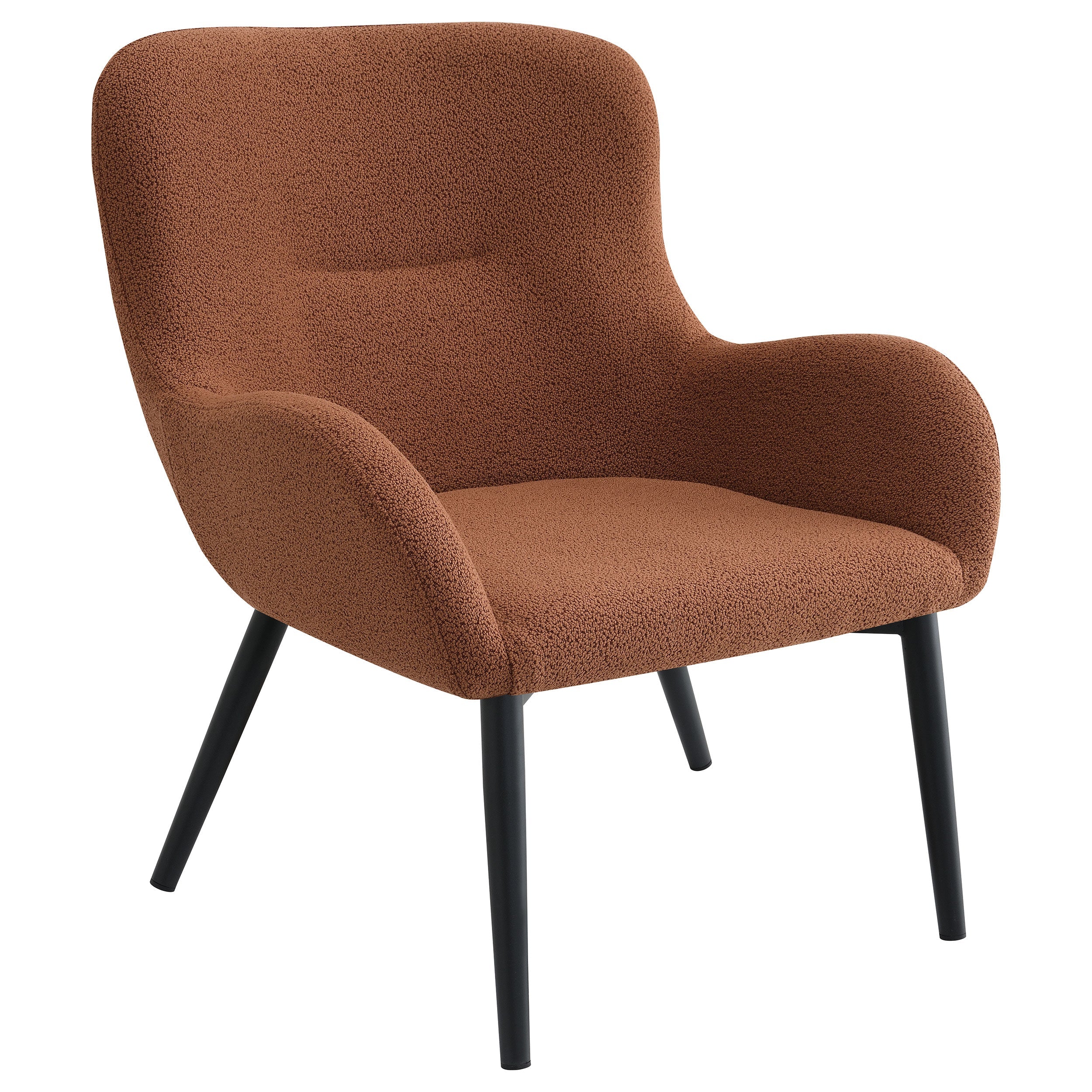 Calvin Upholstered Modern Arm Accent Chair Rust - MyWaynesHome #