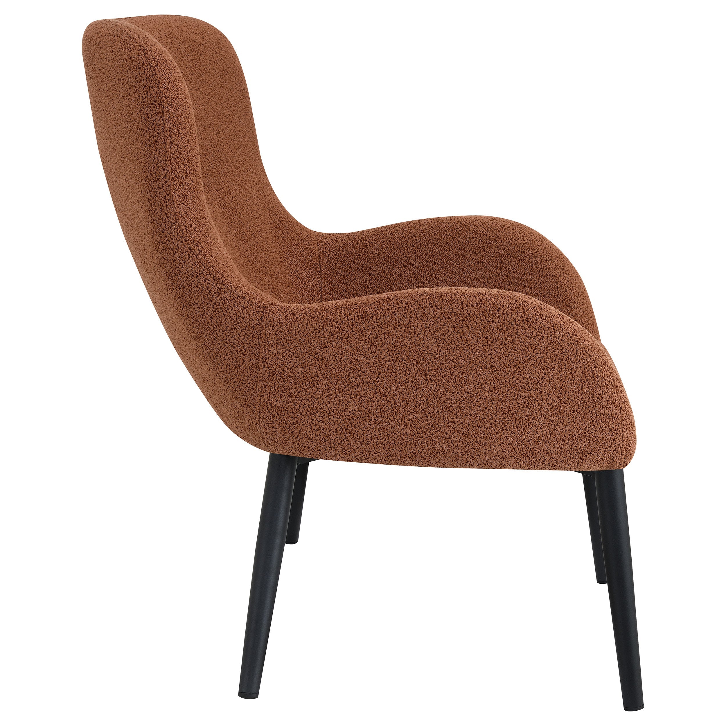 Calvin Upholstered Modern Arm Accent Chair Rust - MyWaynesHome #