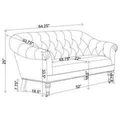 Billie Beige Loveseat - MyWaynesHome #