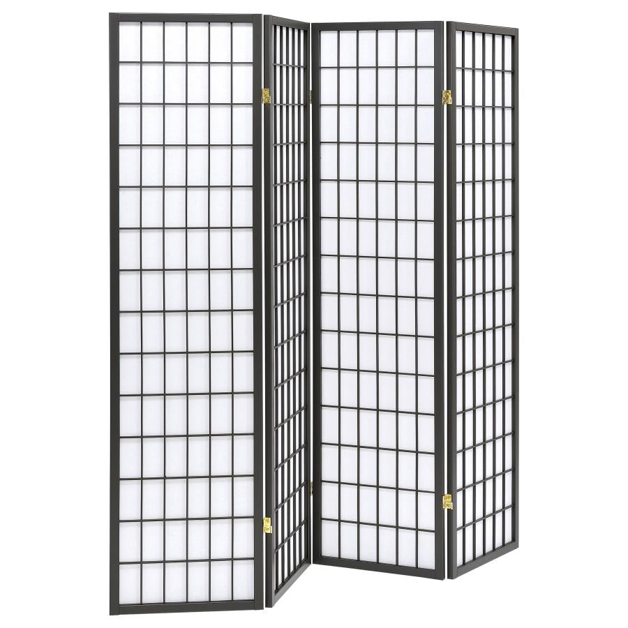 Roberto Grey 4 Panel Room Divider - MyWaynesHome #