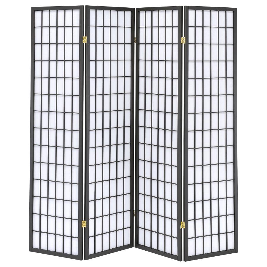Roberto Grey 4 Panel Room Divider - MyWaynesHome #